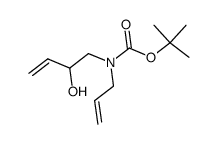 N-allyl-N-(2-hydroxy-but-3-enyl)-carbamic acid tert-butyl ester Structure