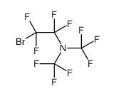 2-bromo-1,1,2,2-tetrafluoro-N,N-bis(trifluoromethyl)ethanamine结构式