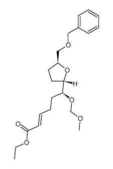 ethyl (S,E)-6-((2S,5S)-5-((benzyloxy)methyl)tetrahydrofuran-2-yl)-6-(methoxymethoxy)hex-2-enoate Structure