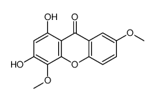 1,3-dihydroxy-4,7-dimethoxyxanthone结构式