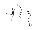 5-Chloro-2-hydroxy-4-methylbenzenesulfonyl fluoride结构式