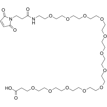 Mal-amido-PEG12-acid structure