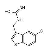 (5-chloro-1-benzothiophen-3-yl)methylurea结构式