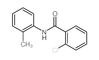 Benzamide,2-chloro-N-(2-methylphenyl)- Structure