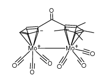 [(η(5)-C5H4)C(O)(η(5)-C5Me4)]Mo2(CO)6(Mo-Mo)结构式