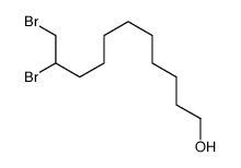 10,11-Dibromoundecane-1-ol结构式