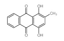 9,10-Anthracenedione,1,4-dihydroxy-2-methyl-结构式