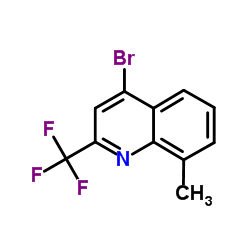 4-Bromo-8-methyl-2-(trifluoromethyl)quinoline Structure