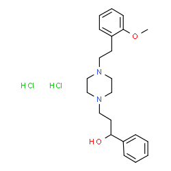 4-(2-methoxyphenethyl)-alpha-phenylpiperazine-1-propanol dihydrochloride structure