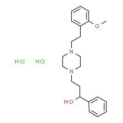 4-(2-methoxyphenethyl)-alpha-phenylpiperazine-1-propanol dihydrochloride结构式