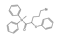 5-bromo-1-methyl-diphenyl-silyl-2-(phenyl-sulfenyl)-pentan-1-one Structure