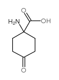 1-氨基-1-羧基-4-环己酮结构式