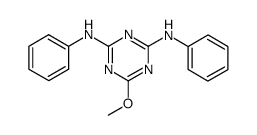 6-methoxy-N2,N4-diphenyl-[1,3,5]triazine-2,4-diyldiamine Structure