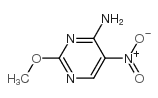 2-甲氧基-4-氨基-5-硝基嘧啶结构式