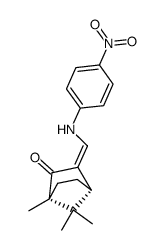 (1R)-1,7,7-trimethyl-3-(4-nitro-anilinomethylene)-norbornan-2-one结构式