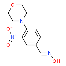 4-morpholin-4-yl-3-nitrobenzaldehyde oxime结构式