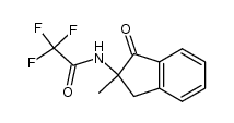 2,2,2-trifluoro-N-(2-methyl-1-oxo-indan-2-yl)-acetamide Structure