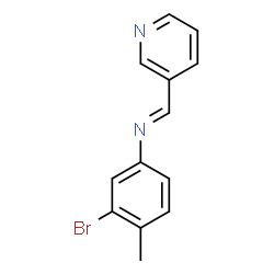 (3-bromo-4-methylphenyl)(3-pyridinylmethylene)amine结构式