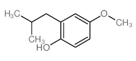 Phenol,4-methoxy-2-(2-methylpropyl)- Structure