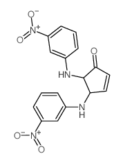 2-Cyclopenten-1-one,4,5-bis[(3-nitrophenyl)amino]- structure