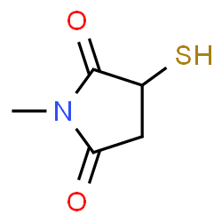 2,5-Pyrrolidinedione, 3-mercapto-1-methyl- (9CI)结构式