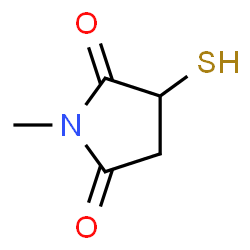 2,5-Pyrrolidinedione, 3-mercapto-1-methyl- (9CI) structure