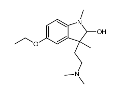 3-(2-dimethylamino-ethyl)-5-ethoxy-1,3-dimethyl-2,3-dihydro-indol-2-ol Structure