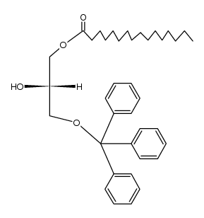 1-palmitoyl-3-triphenylmethyl-sn-glycerol Structure