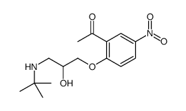 5-硝基-2-(3-(叔丁基氨基)-2-羟基丙氧基)苯乙酮结构式
