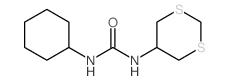 3-cyclohexyl-1-(1,3-dithian-5-yl)urea Structure