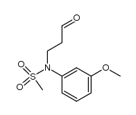 N-(3-methoxyphenyl)-N-(3-oxopropyl)methanesulfonamide Structure