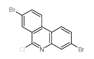 3,8-dibromo-6-chloro-phenanthridine Structure