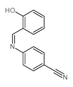 Benzonitrile,4-[[(2-hydroxyphenyl)methylene]amino]-结构式