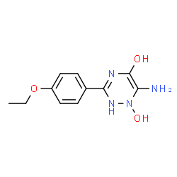 1,2,4-Triazin-5-ol,6-amino-3-(4-ethoxyphenyl)-1,2-dihydro-1-hydroxy-(9CI) picture