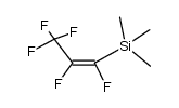 (E)-trimethyl(perfluoroprop-1-enyl)silane Structure