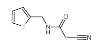 2-Cyano-N-(2-thienylmethyl)acetamide structure