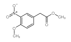 2-(4-甲氧基-3-硝基苯基)乙酸甲酯结构式