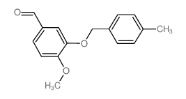 4-METHOXY-3-[(4-METHYLBENZYL)OXY]BENZALDEHYDE structure