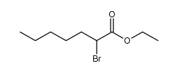 2-bromo-n-heptanoic acid ethyl ester Structure