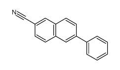 6-phenylnaphthalene-2-carbonitrile结构式