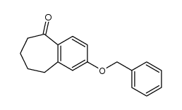 2-(benzyloxy)-6,7,8,9-tetrahydrobenzo[7]annulen-5-one结构式