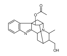 1,2-didehydro-1-demethyl-21-methyl-18-norajmalan-17,19-diol-17-acetate Structure