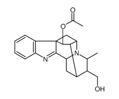 1,2-didehydro-1-demethyl-21-methyl-18-norajmalan-17,19-diol-17-acetate结构式