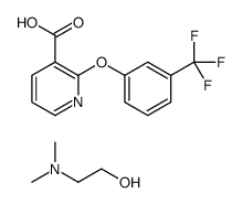 2-(dimethylamino)ethanol,2-[3-(trifluoromethyl)phenoxy]pyridine-3-carboxylic acid结构式