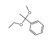 (1-ethoxy-1-methoxyethyl)benzene结构式
