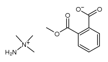 1,1,1-trimethylhydrazin-1-ium 2-(methoxycarbonyl)benzoate结构式