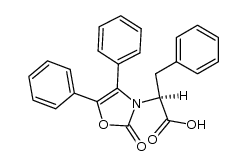 (S)-2-(2-oxo-4,5-diphenyl-oxazol-3-yl)-3-phenyl-propionic acid结构式