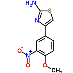 4-(4-METHOXY-3-NITROPHENYL)THIAZOL-2-YLAMINE结构式