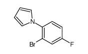 1-(2-bromo-4-fluorophenyl)-1H-pyrrole structure