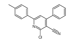 2-chloro-6-(4-methylphenyl)-4-phenylpyridine-3-carbonitrile Structure